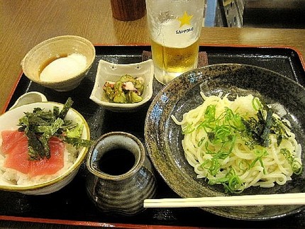 ミニ鮪丼セット（２）＠本格屋台...