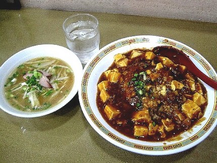 本格的麻婆丼定食＠中華料理【萬...