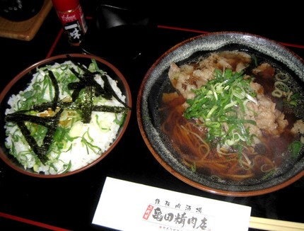 和牛肉そばセット＠【二代目亀田...