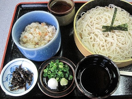 ざるそば定食＠めん処・一品【な...