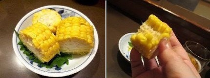 ＜とうもろこしの食べ方＞...