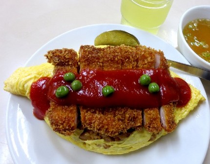 オムカツ（小）＠大衆食堂【ほう...