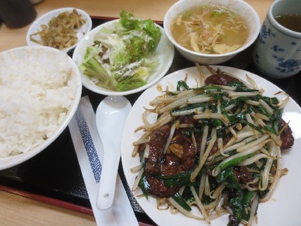 ニラレバセット＠中国料理【燕楽...