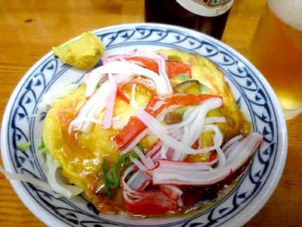 カニ玉甘酢餡かけ＠居酒屋【げん...