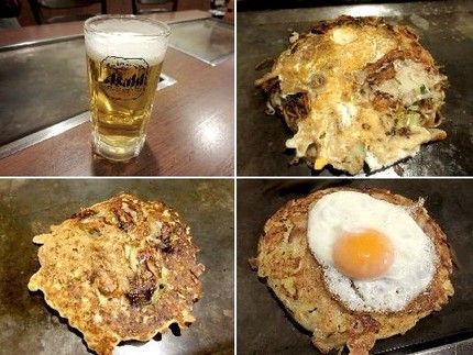 豚玉に玉子：会食（５３）＠鉄板...