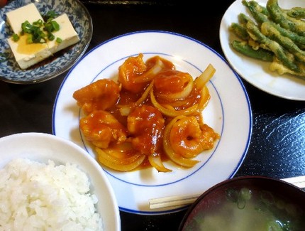 えびチリ定食＠中華料理【サカエ...