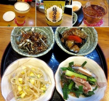 ３種の酒と小鉢４品＠台湾料理【...