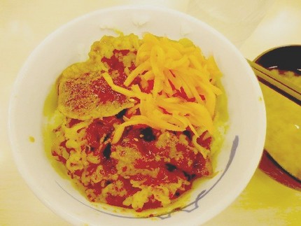 焼き牛めし＠【松屋】（板宿店）...