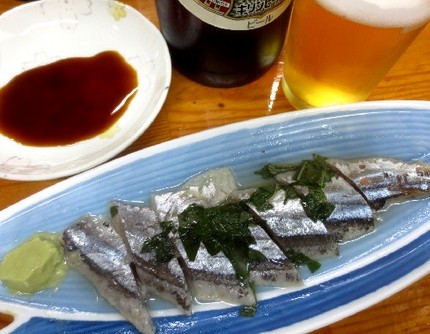 新秋刀魚の造り＠居酒屋【げんち...