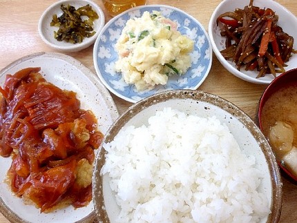 鶏肉の天ぷら甘酢餡かけ＠【昼ご...