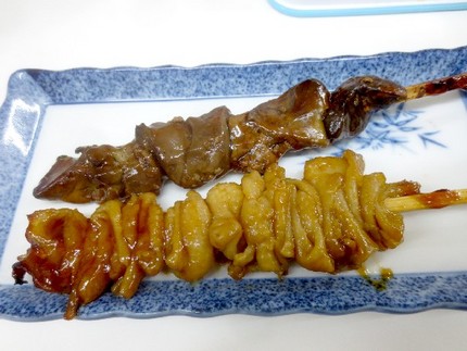 「焼鳥（肝と皮）」で一杯＠呑み...