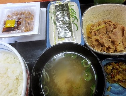 納豆牛小鉢定食＠【吉野家】（神...