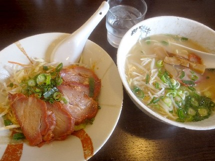 チャーシュー丼らーめんセット＠...