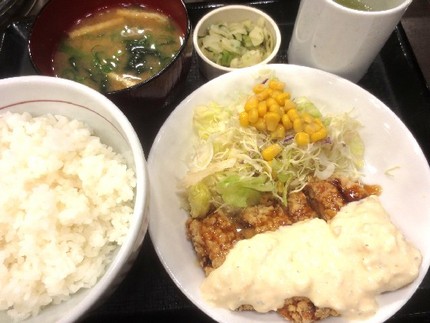 チキン南蛮定食＠【なか卯】（新...