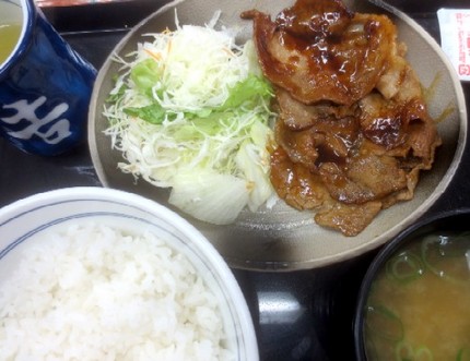 ロース豚焼定食十勝仕立て＠【吉...