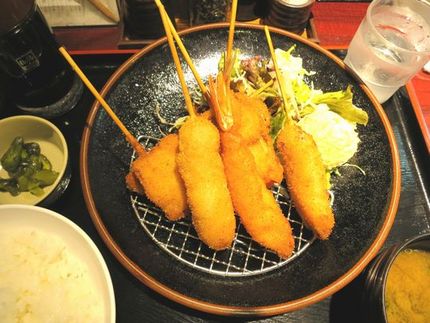 串かつ定食＠串かつ【小だるま】...