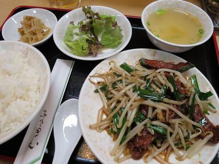 ニラレバセット（２）＠中国料理...