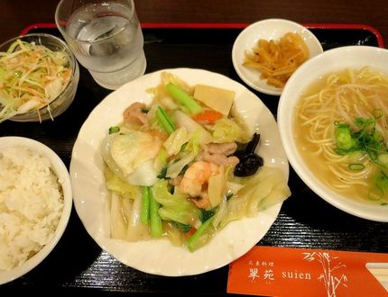 八宝菜定食＠広東料理【翠苑】兵...