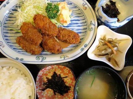 カキフライ定食（２）＠家庭料理...