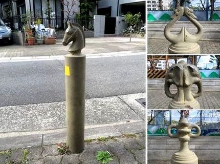 ＜車止め＞＠須磨区：衣掛公園...