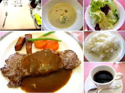 サーロインステーキランチ＠欧風...