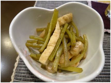 フキの青煮＠憩い所【乾杯】兵庫...