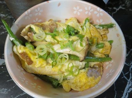 インゲン・エリンギの玉子とじ＠...