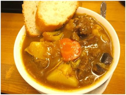 野菜ゴロゴロ牛すじカレー＠立ち...