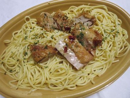 グリルチキンのペペロンチーノ＠...