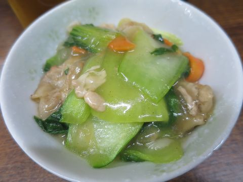 チンゲン菜と豚肉煮＠立ち呑み【...