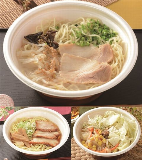 ＜上：とんこつラーメン下左：醤...