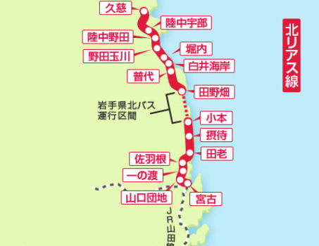 本日のこの日「三陸鉄道北リアス...