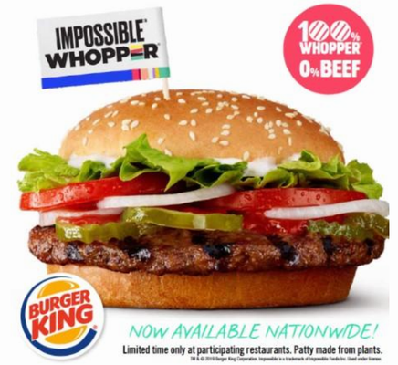 人工肉ハンバーガー「Ｉｍｐｏｓ...