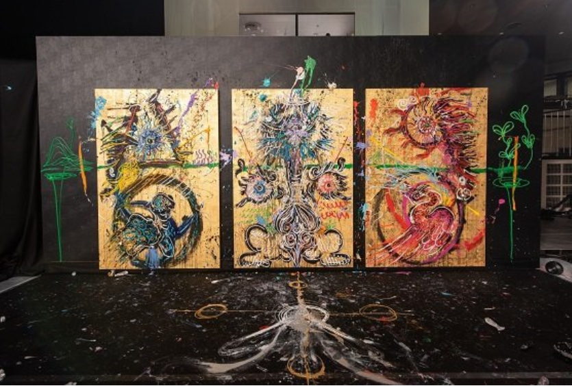 ＜小松美羽＞ライブペイント作品...