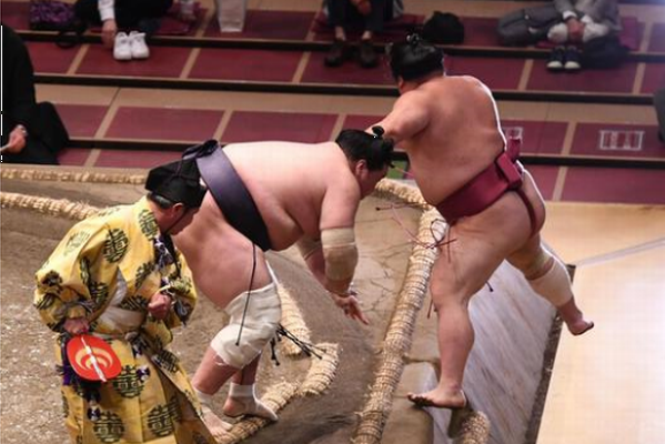 （左）大関＜照ノ富士＞が（右）...