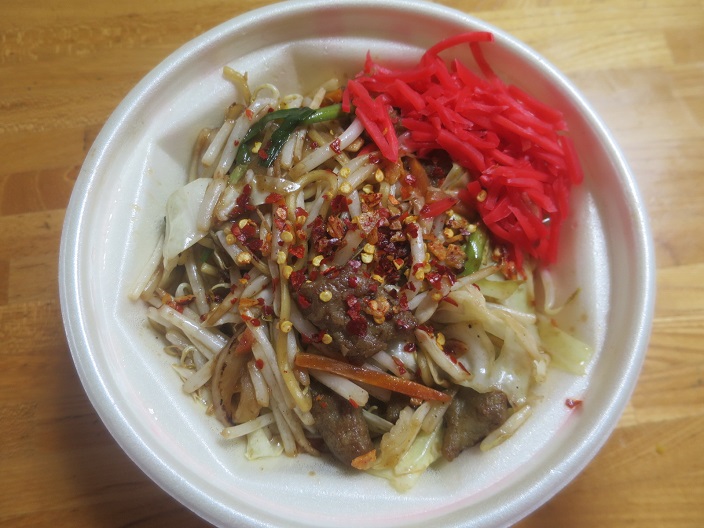 スタミナ麻辣ソース焼きそば＠【...