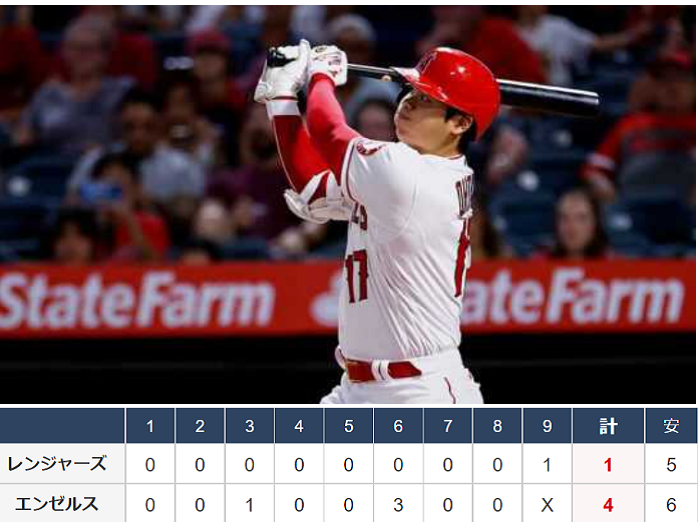 ＜大谷翔平＞（２２１）４３号３...