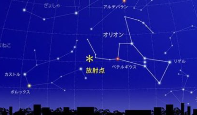今夜は「オリオン座流星群」