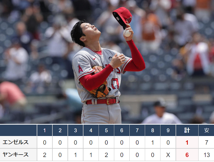 ＜大谷翔平＞（３１３）３被弾＠...