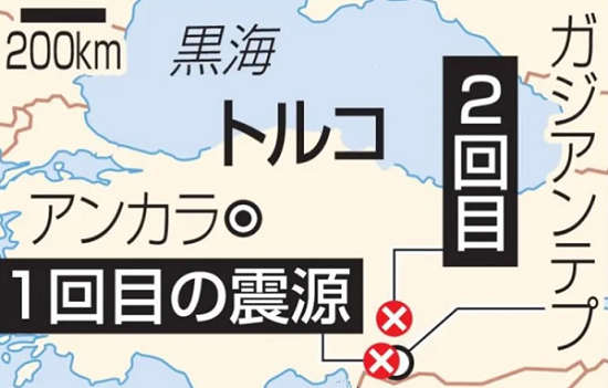 犠牲者数４万５千人＠トルコ大地...