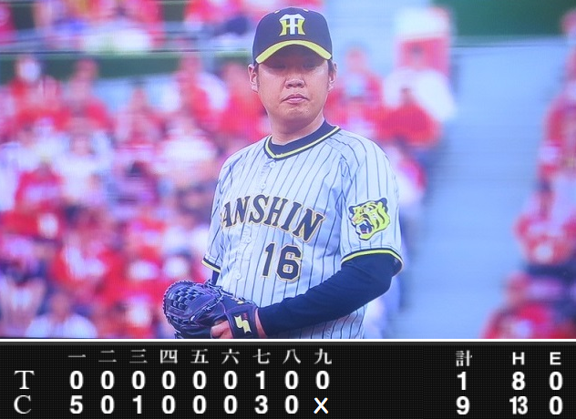 ＜西勇輝＞３回６失点＠＜阪神タ...