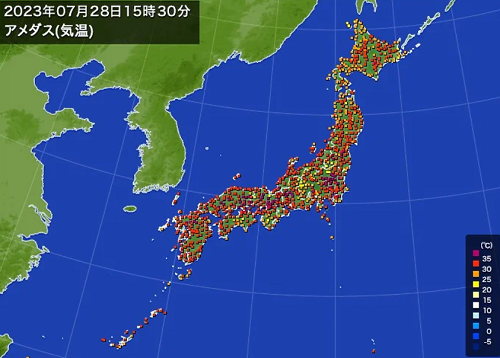 「猛暑日」の記録（７月２８日）