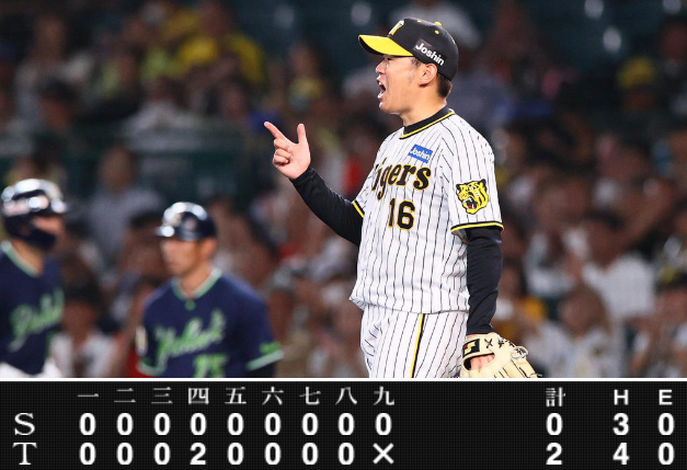 ＜西勇輝＞８勝目＠＜阪神タイガ...