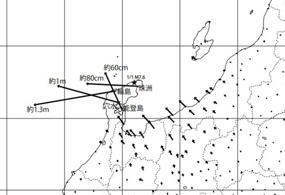 【国土地理院の電子基準点で観測...