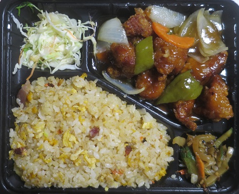 「酢豚・炒飯弁当」＠【紹興飯店...