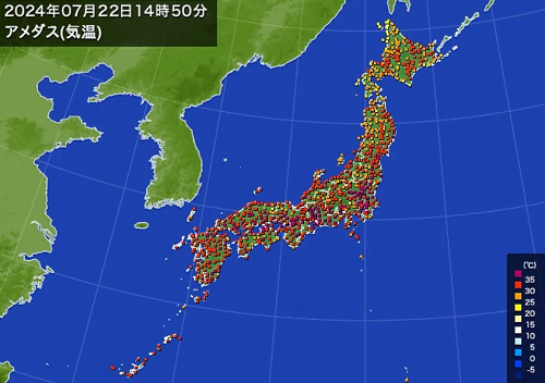 「猛暑日」の記録（７月２２日）
