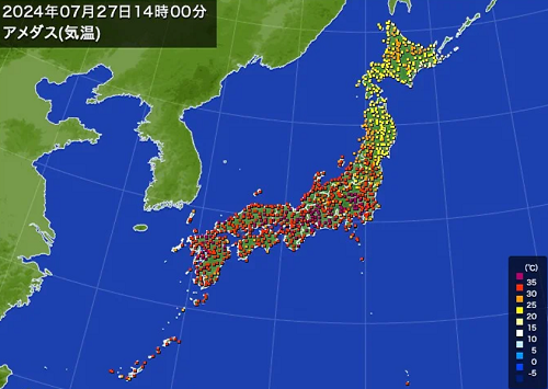 「猛暑日」の記録（７月２７日）