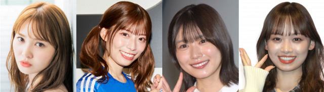 （左から）加藤史帆、東村芽依、...