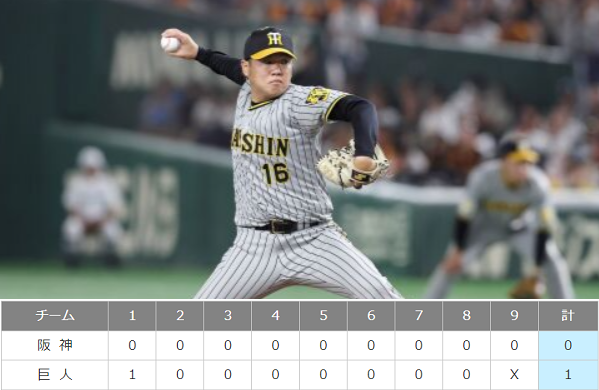 ＜西勇輝＞７回１失点＠＜阪神タ...