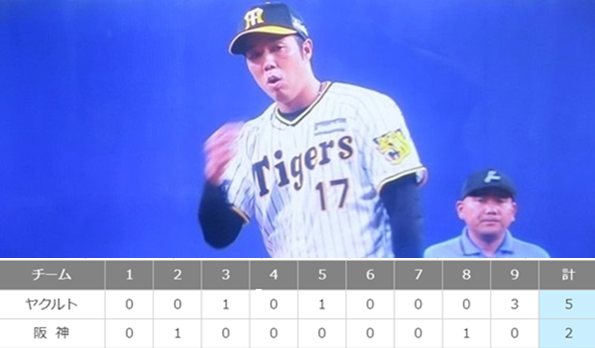 ＜青柳晃洋＞６回２失点＠＜阪神...